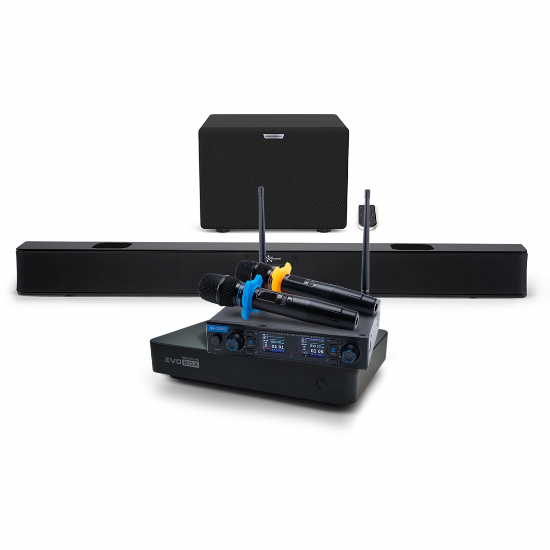 Hi-End караоке-система EVOBOX Premium + EvoSoundBar (саундбар с караоке) в Вышнем Волочке