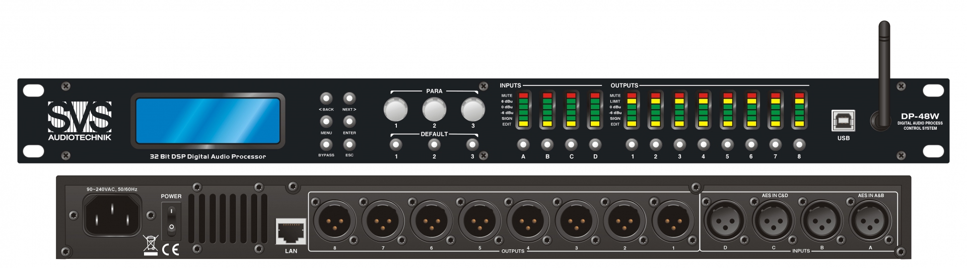 SVS Audiotechnik DP-48W Цифровой процессор: 4 входа 8 выходов в Вышнем Волочке