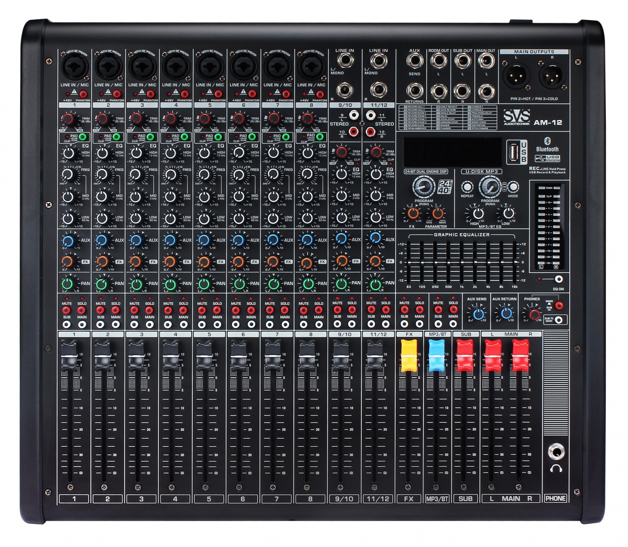 SVS Audiotechnik mixers AM-12 Микшерный пульт аналоговый, 12-канальный в Вышнем Волочке