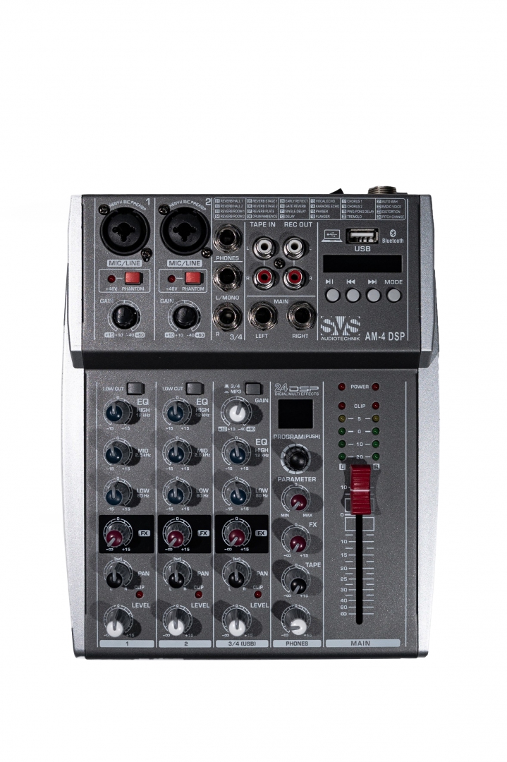 SVS Audiotechnik mixers AM-4 DSP Аналоговый микшерный пульт, 4-канала в Вышнем Волочке