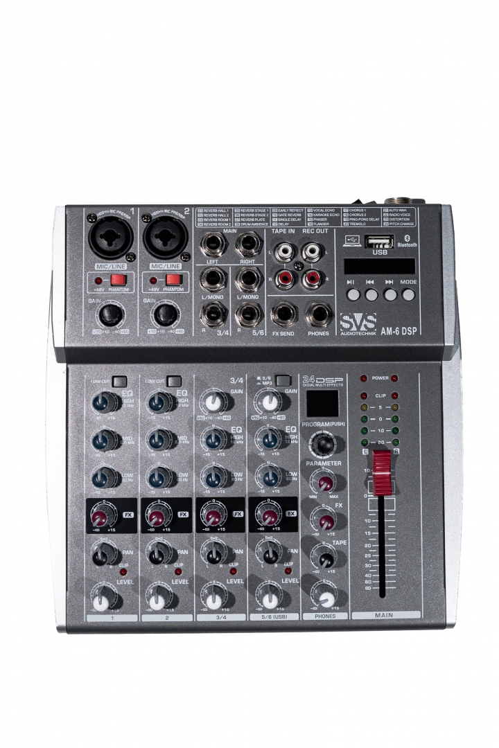SVS Audiotechnik mixers AM-6 DSP Микшерный пульт аналоговый, 6-канальный SVS Audiotechnik mixers в Вышнем Волочке