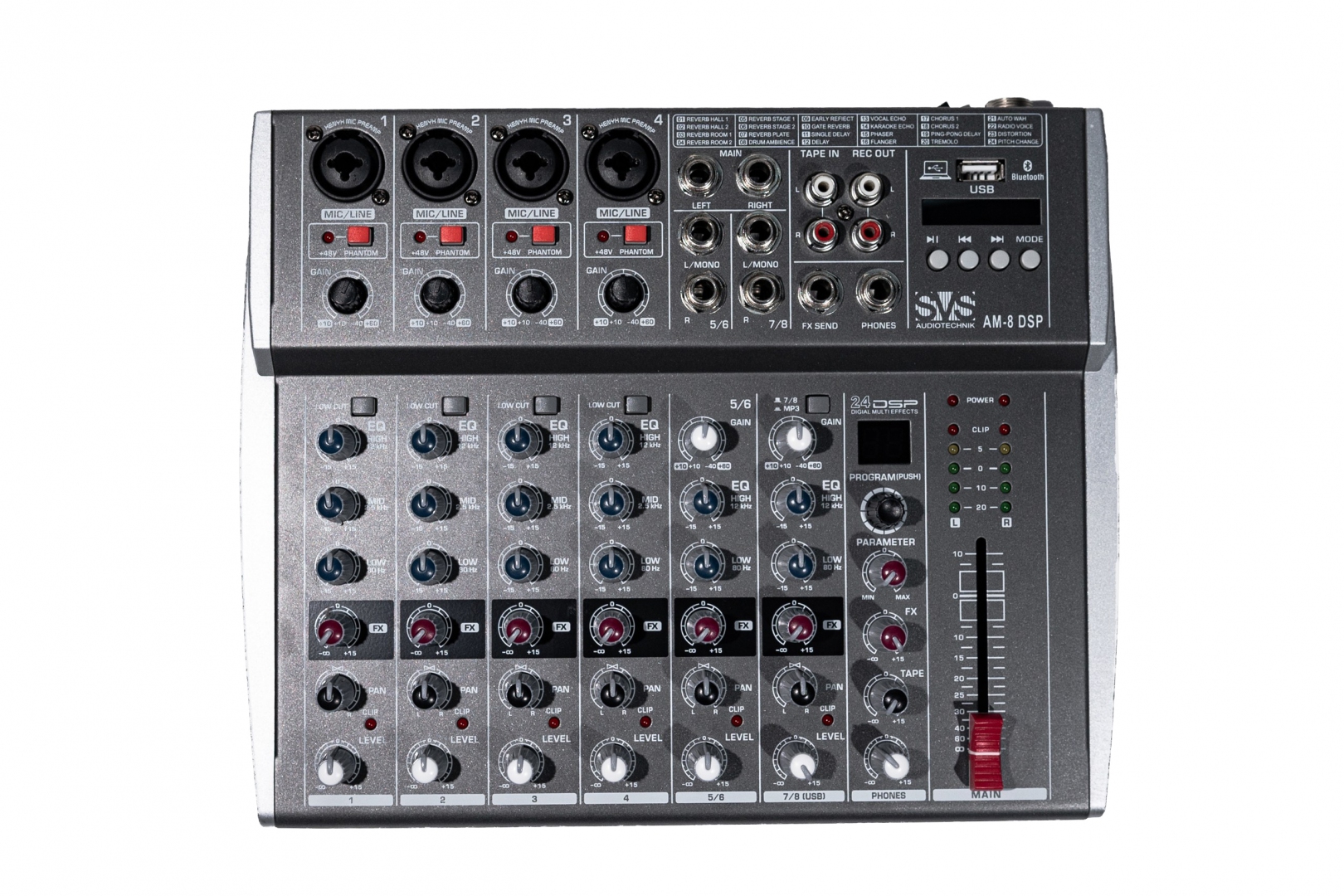 SVS Audiotechnik mixers AM-8 DSP Микшерный пульт аналоговый, 8-канальный в Вышнем Волочке